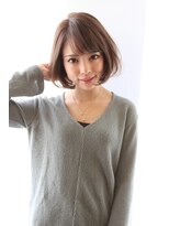 レウナ 外苑前(Reuna)&nbsp;黒髪系でも似合うワンカールボブで大人可愛い