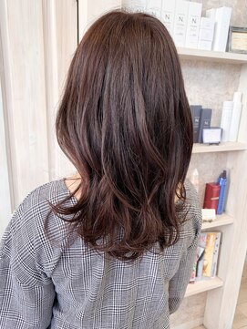 キャアリー(Caary) 福山市美容室Caary 秋のボルドーカラー くびれレイヤー