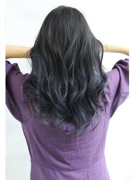 ブラン 広島八丁堀(Blanc) 【Blanc/広島】グラデーションカラー/ブルーグレー/黒髪