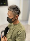 王道メンズショート☆外ハネ無造作アッシュ