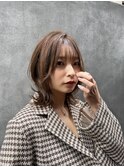 シルキーベージュ×グレージュカラー【髪質改善/縮毛矯正】