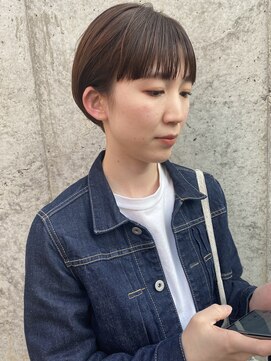 モリオ フロム ロンドン 大宮2号店(morio from London) 【なかじま ひびき】ワイドバング　マッシュショート　大宮