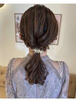 ラヴィズム 名駅店(LUVISM) お呼ばれヘアアレンジ 編み下ろし