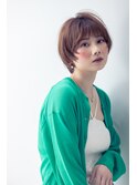 前髪/マチルダボブ/ピンクベージュ/インナーグレージュ/吉祥寺