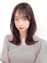 ロングレイヤーグレージュカラー美肌カラー透明感20代30代40代