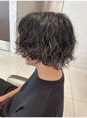 波巻きパーマ
