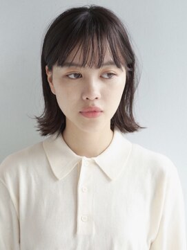 アンドレイ 表参道(andrey) [ANDREY]グレーベージュ/レイヤーロング/前髪パーマ黒髪カタログ