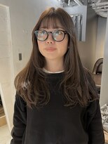 コフィー バイ メルト 吉祥寺(cofy by melt)&nbsp;【中澤彩乃】レイヤーロンググレーベージュぱっつん前髪透明感