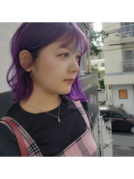 ログ(L.O.G) 【1ケアブリーチ】カット+1ケアブリーチ+カラー+トリートメント