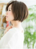 センター北/髪質改善/くすみベージュ×大人ショートボブ♪g