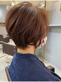黒髪ボブルフネビージュ小顔ワンレン