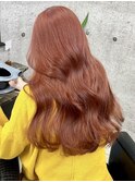 バレイヤージュコントラストハイライトミルクティーベージュ