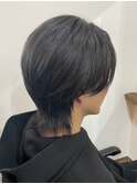 メンズウルフカット
