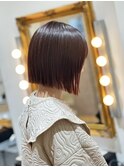 切りっぱなしオレンジボブ
