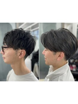 【江坂駅1分/平日21時まで営業】高いカット技術で1人1人の魅力を最大限に引き出す"似合わせカット"が自慢。