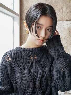 カライングドゥ(ing deux) 20代30代40代ひし形大人かわいい小顔ラベンダーアッシュショート