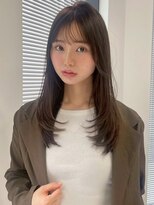 ヴェイン 渋谷(vain)&nbsp;シアーベージュ 透明感カラー レイヤーカット 顔周りカット