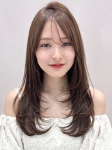 アグノス 青山(Agnos) 暗めカラーデザインカラーこなれヘア美髪艶感レイヤーカット