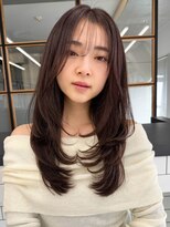 ヴァンクラウドコウベ(VENT CLOUD KOBE) 小顔ロング◎韓国風シースルーバングで甘め美人