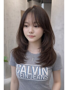 ジーナ 池袋(Zina) ワンカールレイヤー　髪質改善　縮毛矯正　　前髪カット　小林優