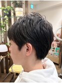 【爽やかメンズショート/就活スタイル/センターパート】