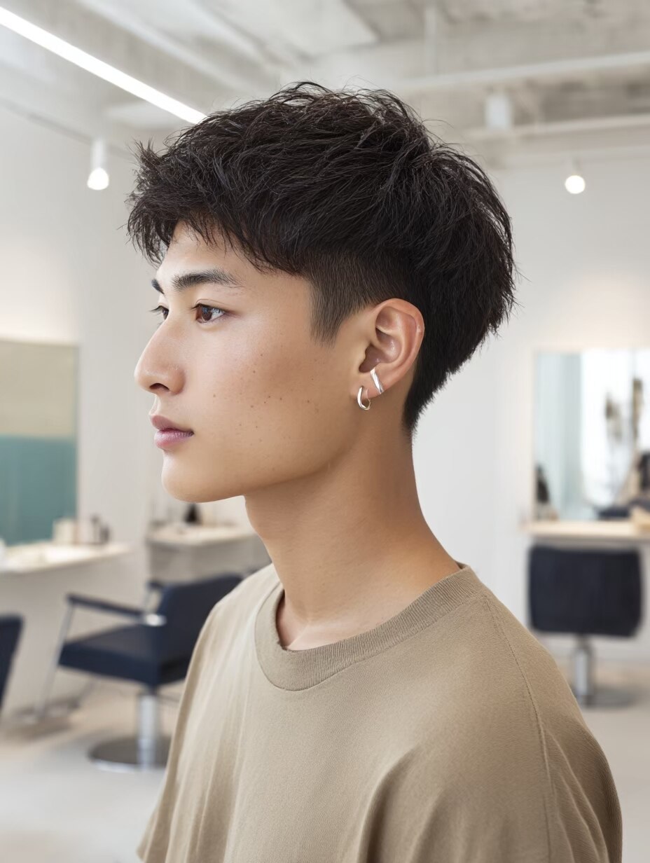 men'sデザインカット＋頭皮クレンジングシャンプー　\4620