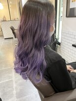 salon de MiLK 札幌大通店【サロン ド ミルク】 根元が伸びても全く気にならないパープルグラデーションカラー