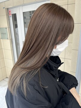 サンク(thank) イヤリングカラー×オリーブブラウン