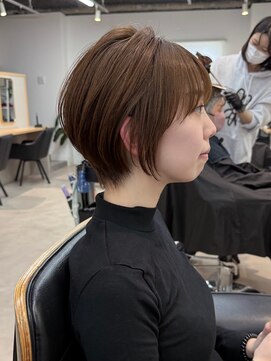 トト 船橋店(toto.) 前髪顔周りカットピンクベージュアンブレラカラーイメチェン船橋