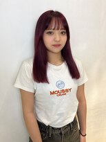 アクシス 栄店(`AXIS)&nbsp;森崎ワンホンレイヤー/ミルクティーブロンド/ダークブルー/栄