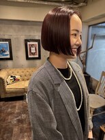 ヴィークス ヘア(vicus hair)&nbsp;ボブ&ボルドーカラー