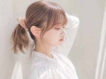 アズヘアー ラペ 三日市店(A'z hair LAPAIX)の写真/憧れのサイドバングとおくれ毛の毛流れ◎可愛い前髪・顔まわりで大人気サロン!