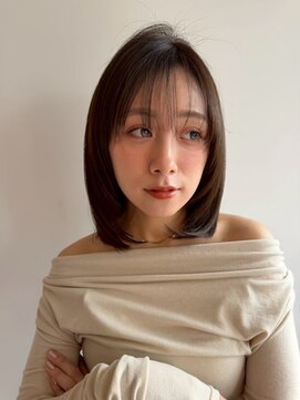 ブラウヘアアンドケア(care) ボブ×ダークブラウン