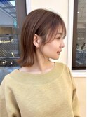 大人可愛い20代30代40代ウルフレイヤー外ハネショートボブ