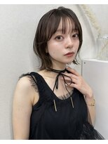 サンド 銀座(sand)&nbsp;【2026旬髪】くびれボブ×外ハネ×透明感オリーブベージュ