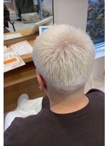アース いわき店(HAIR&MAKE EARTH)&nbsp;メンズホワイトブロンド×ハイトーンカラー