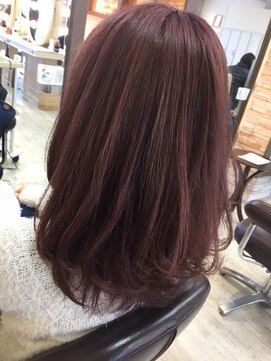 クレア(CREA) 柔らかワンカールミディ！バイオレットピンク