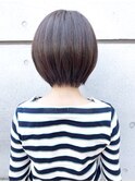 30代40代人気ボブ_アッシュブラウン，オフィスコンサバ