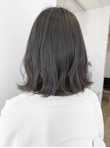 ゆるふわ☆ボブ☆アッシュグレーカラー