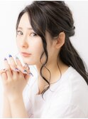 魅力倍増カール/セミディ/シアーカラー/ダークアッシュ/姫カット
