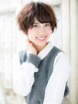 モッズ ヘア 福岡姪浜店(mod's hair)&nbsp;*mod's姪浜*…くせ毛風ショートマッシュ小顔矯正立体カットe