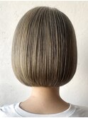 Hona hair ☆ ミニボブ×ホワイトベージュ