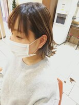 ネオリーブチノ 登戸店(Neolive cino)&nbsp;ハイライト イヤリングカラー ミルクティーベージュ