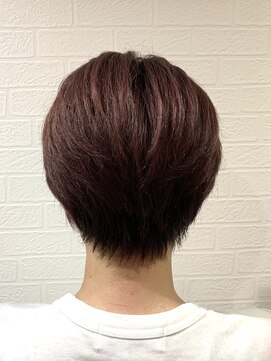 えほん美容室 艶感MAX★ピンクバイオレットショートスタイル