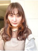 【li'a】似合わせカット× orange brown ○