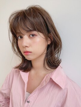 グローブス オモハラ(THE GLOBES OMOHARA) くびれボブウルフ×グレージュカラー