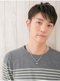 シックに決める！栗色ソフトツーブロックショートf名護大東