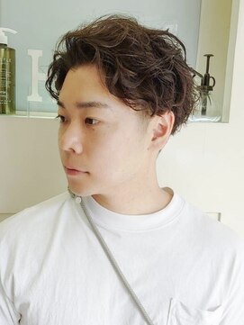 ヒート トウキョウ 目黒店(HEAT TOKYO) ツイスパセンターパートマッシュ波巻きダウンパーマメンズ目黒