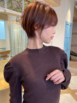 ロンド ストラーダ 心斎橋(Lond strada) ショート×ハイライト白髪ぼかし×マチルダボブ[心斎橋]