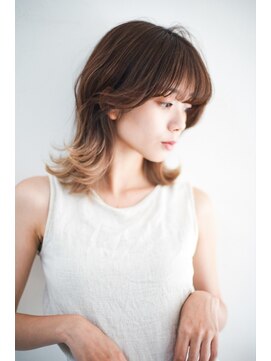 ベンジー 沖縄店(benji) おしゃれ女子ウルフ×バレイヤージュ　代々木上原